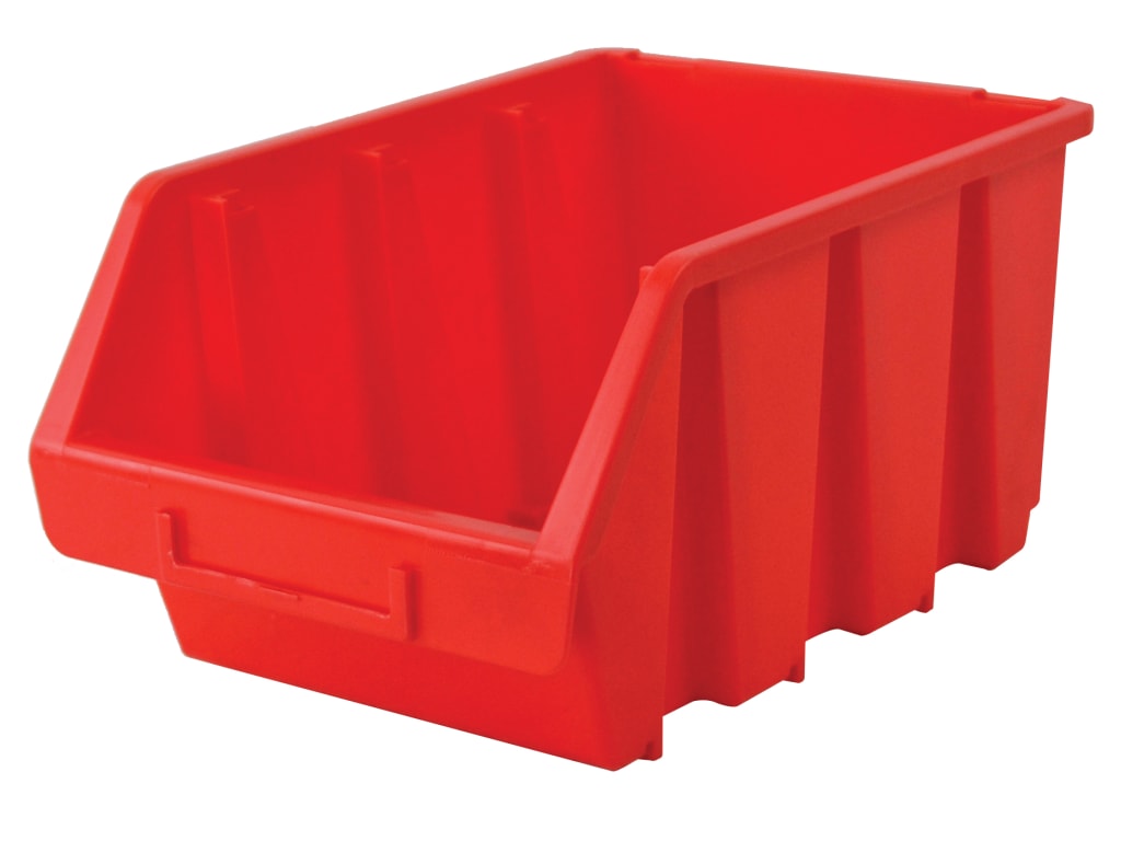 Interlocking Storage Bin Size 3 Red 170 x 240 x 126mm                           