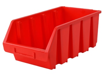 Interlocking Storage Bin Size 4 Red 209 x 340 x 155mm                           