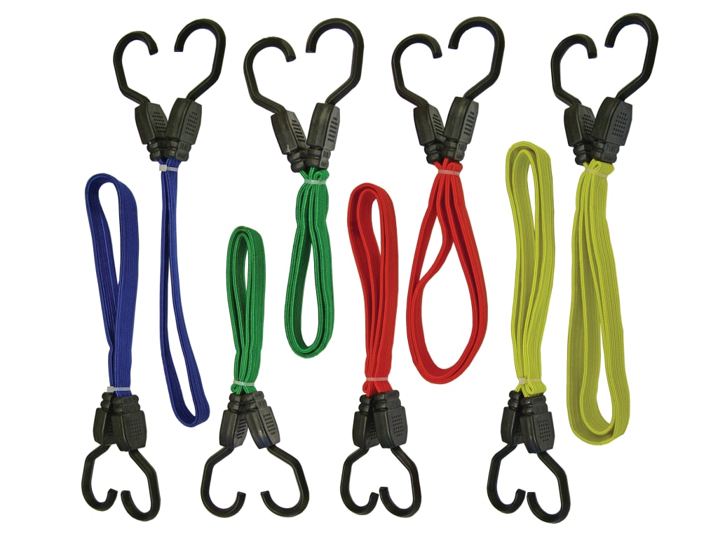 Flat Bungee Cord Set 8 Piece                                                    