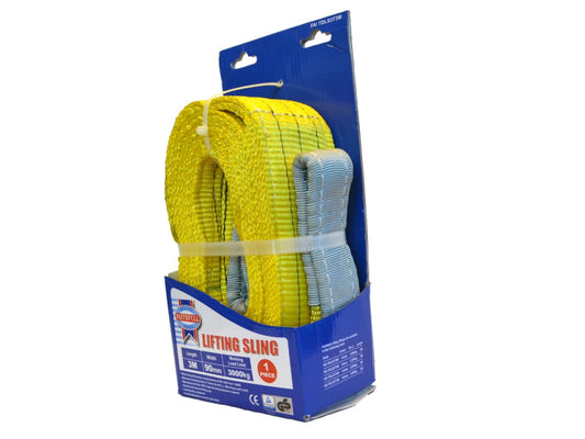 Lifting Sling Yellow 3 Tonne 90mm x 3m                                          