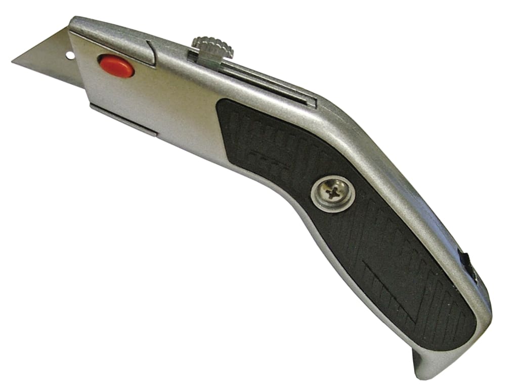 Trimming Knife Angled Head Retractable Blade                                    