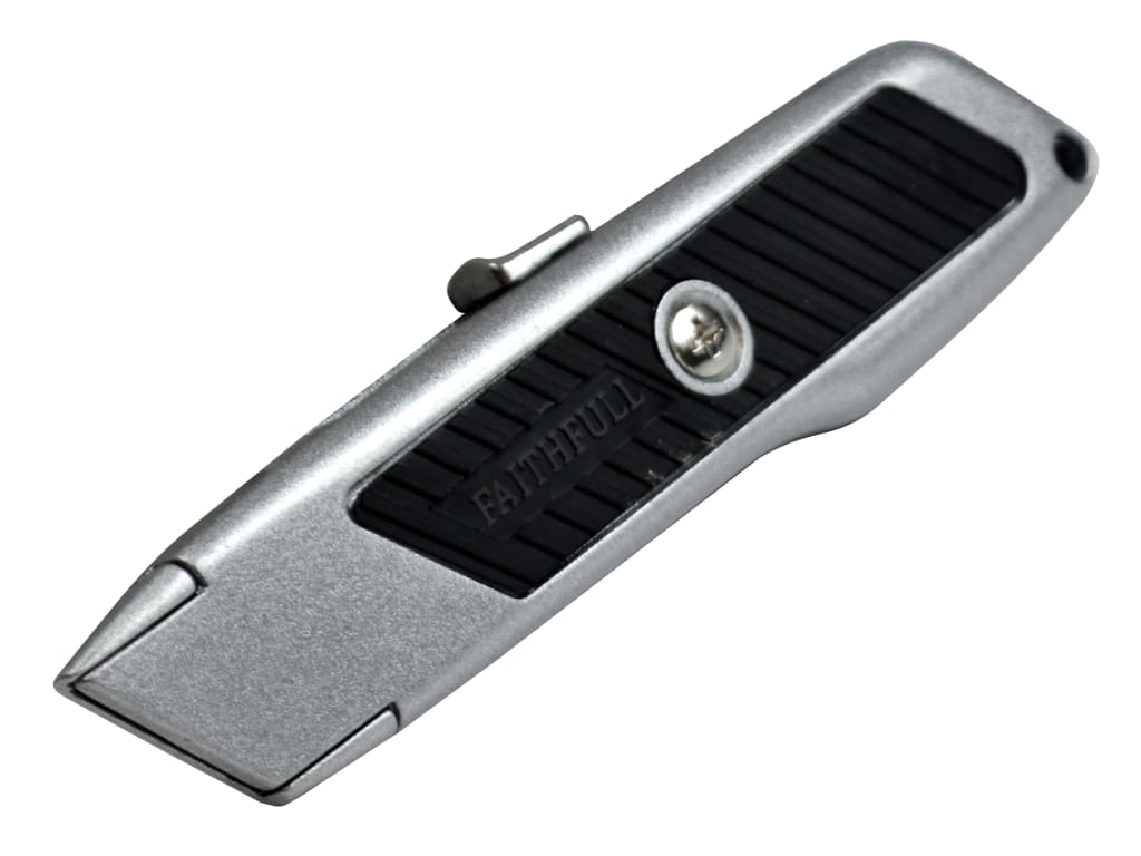 Safety Trimming Knife with Auto Retracting Blade                                