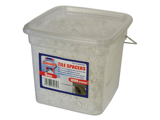 Tile Spacer Long Leg 5mm (Tub 1000)                                             