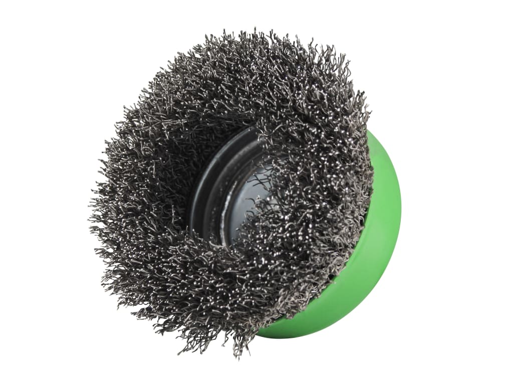 X-LOCK Wire Cup Brush 75mm M14x2, 0.30mm Stainless Steel Wire                   