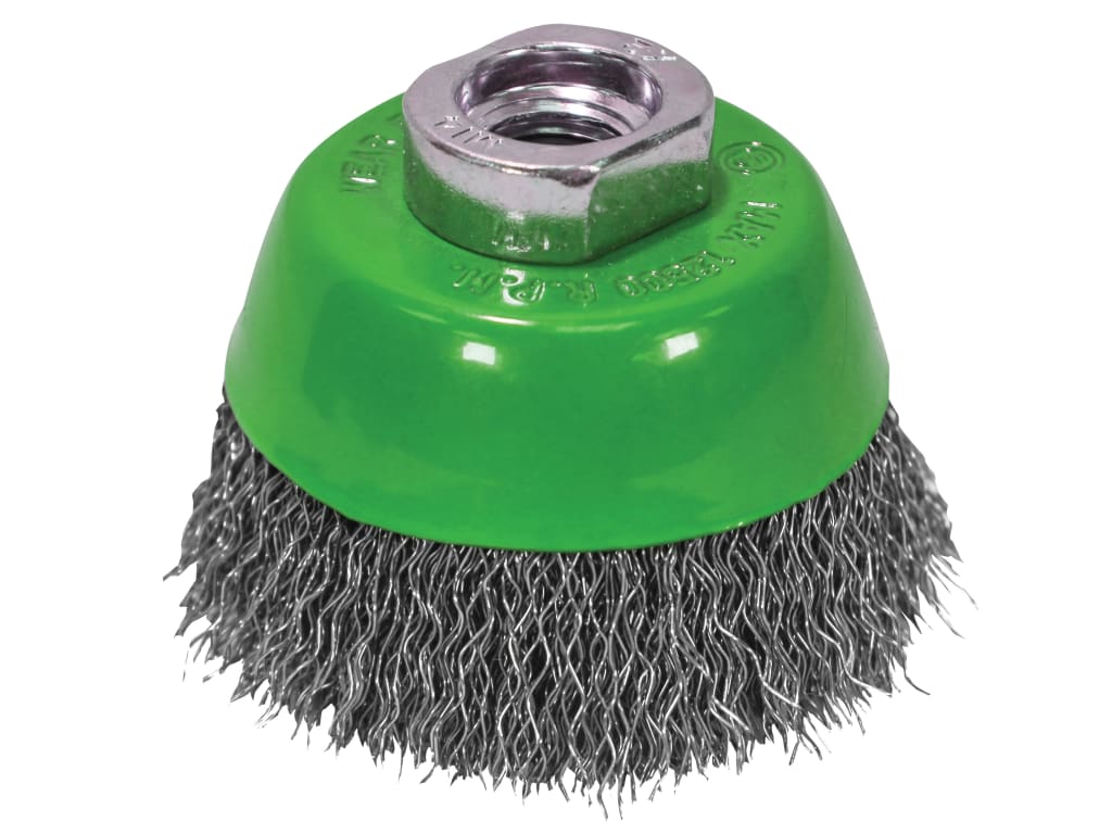 Wire Cup Brush 75mm M14x2, 0.30mm Stainless Steel Wire                          