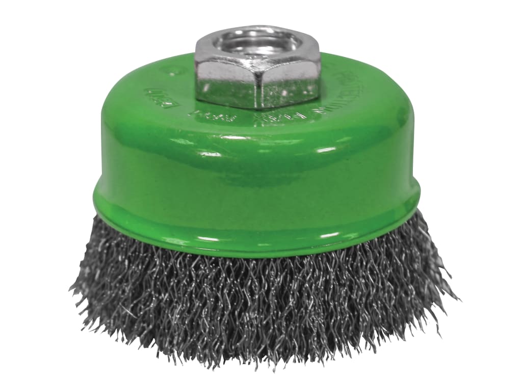 Wire Cup Brush 80mm M14x2, 0.30mm Stainless Steel Wire                          