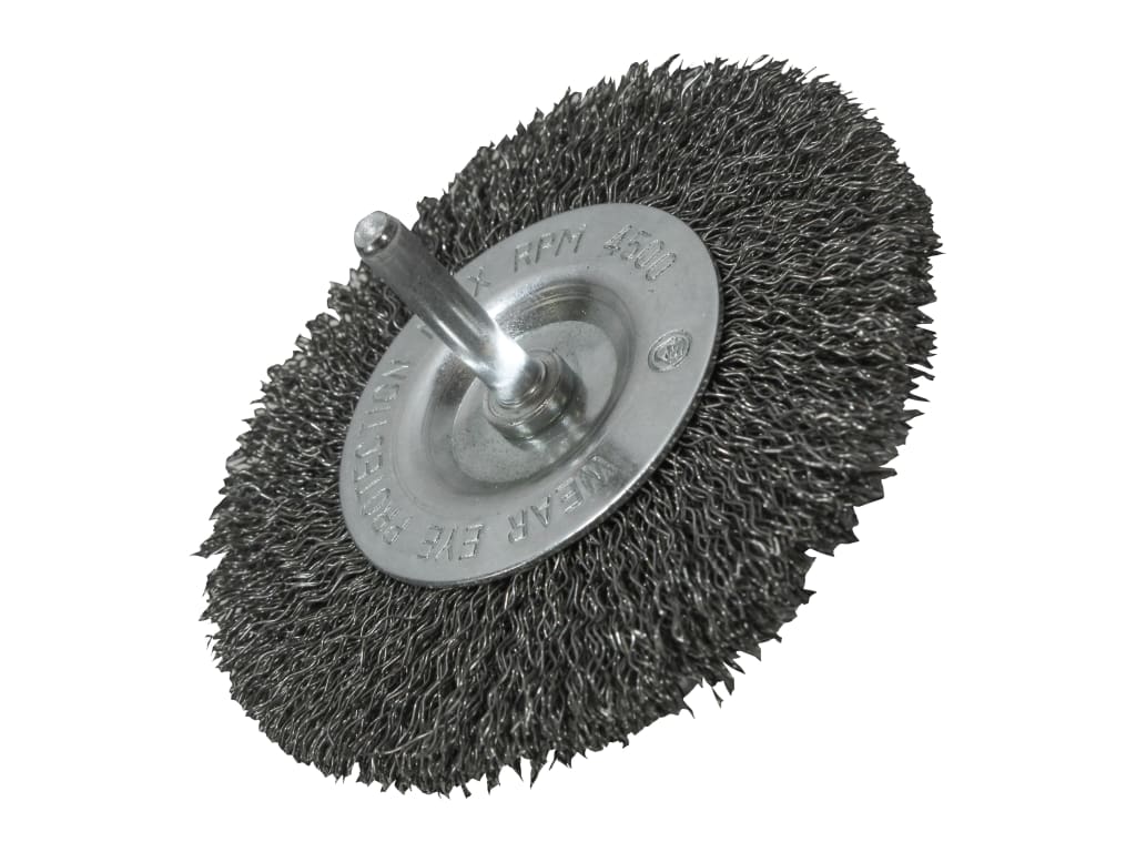 Wire Brush 100mm x 6mm Shank, 0.30 Wire                                         