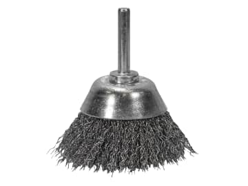 Wire Cup Brush 75mm x 6mm Shank, 0.30mm Wire                                    