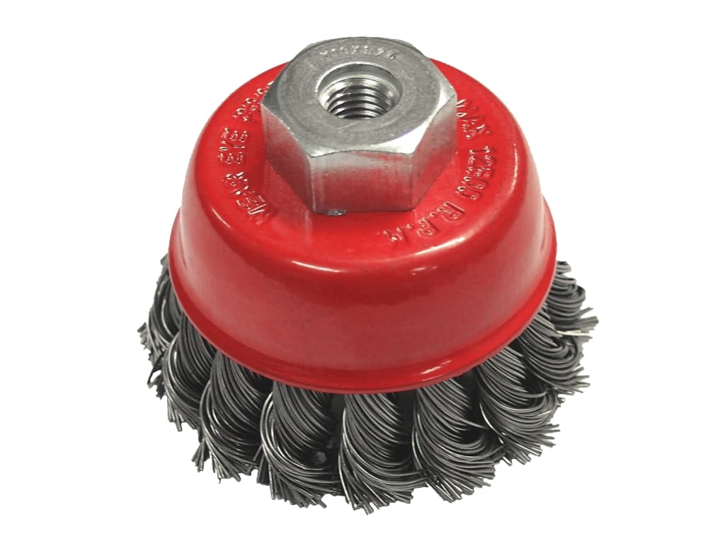 Wire Cup Brush Twist Knot 65mm M14x2, 0.50mm Steel Wire                         