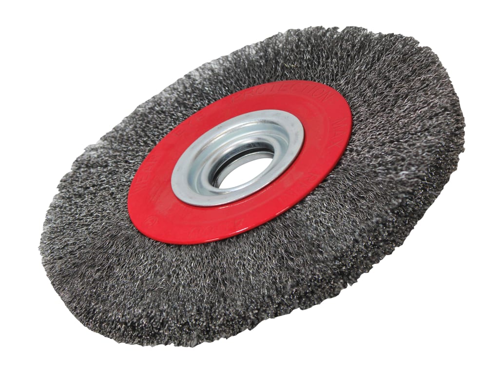 Wire Wheel 200 x 25mm, 32mm Bore, 0.30mm Wire                                   