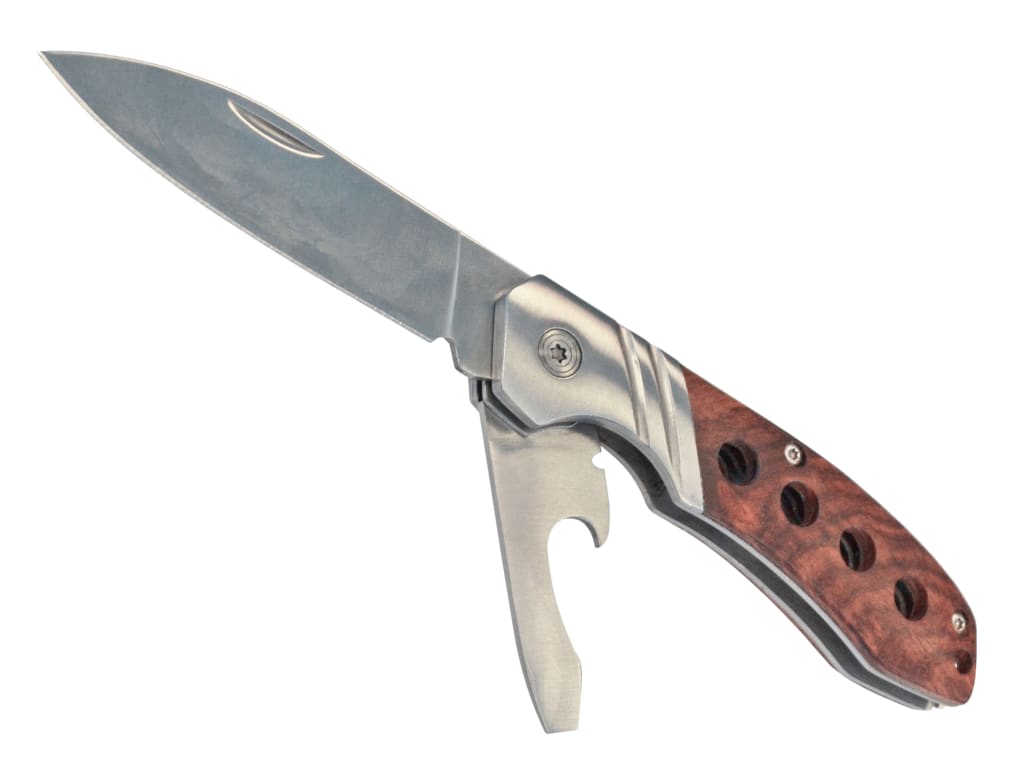Twin Stainless Steel Blade Knife 63mm                                           