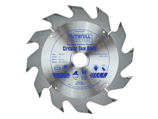 TCT Circular Saw Blade 150 x 20mm x 12T POS                                     