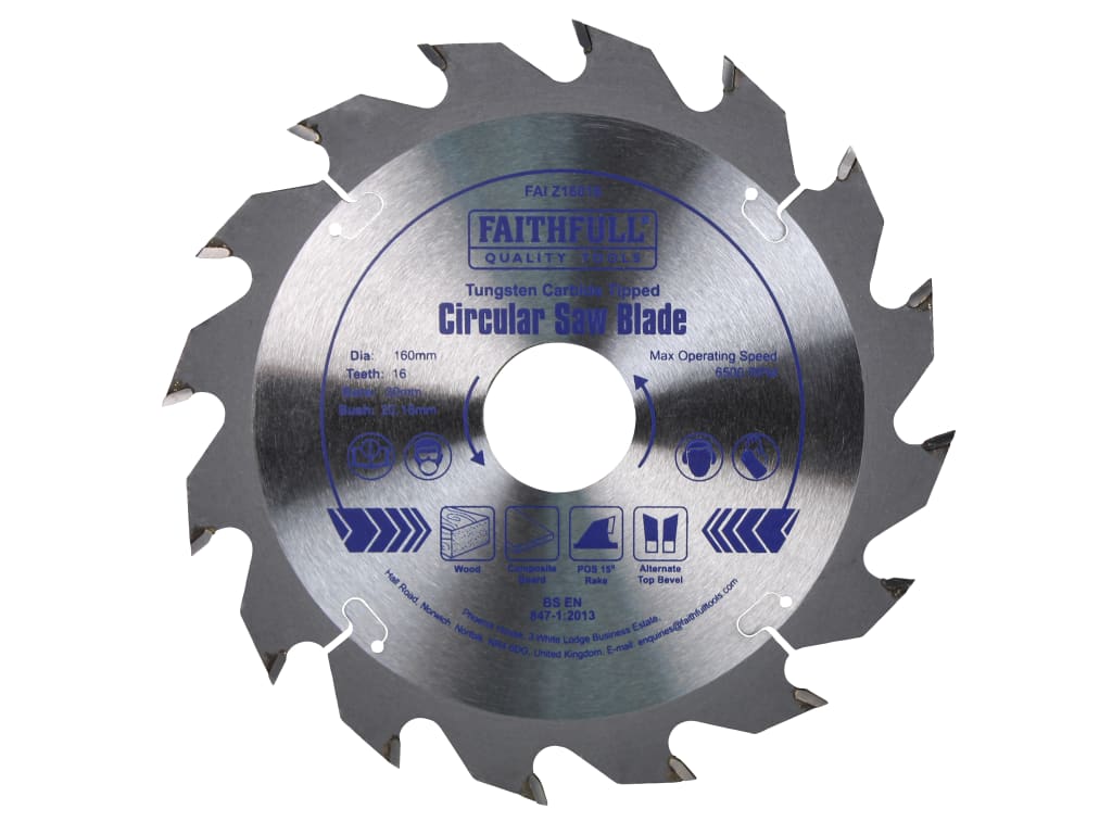 TCT Circular Saw Blade 160 x 30mm x 16T POS                                     