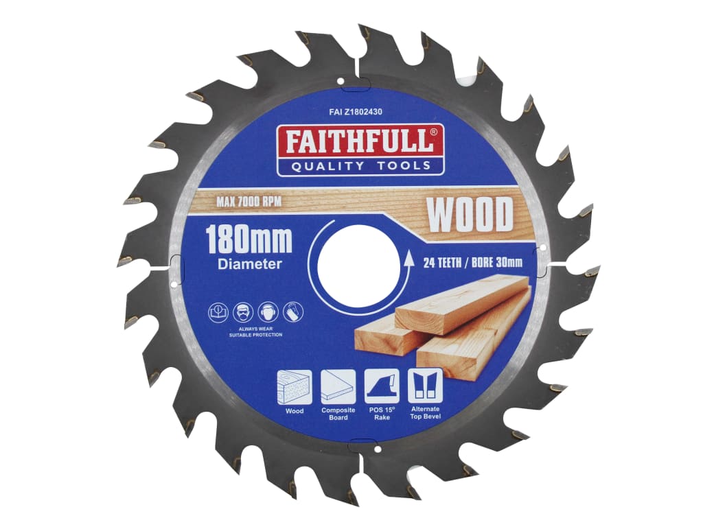 TCT Circular Saw Blade 180 x 30mm x 24T POS                                     