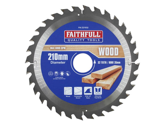TCT Circular Saw Blade 210 x 35mm x 32T POS                                     