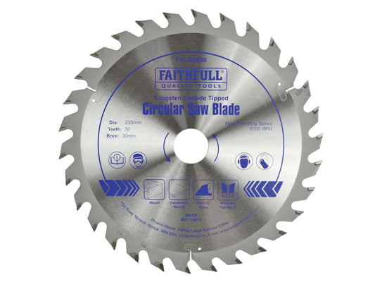 TCT Circular Saw Blade 230 x 30mm x 30T POS                                     