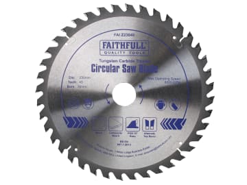 TCT Circular Saw Blade 230 x 30mm x 40T POS                                     