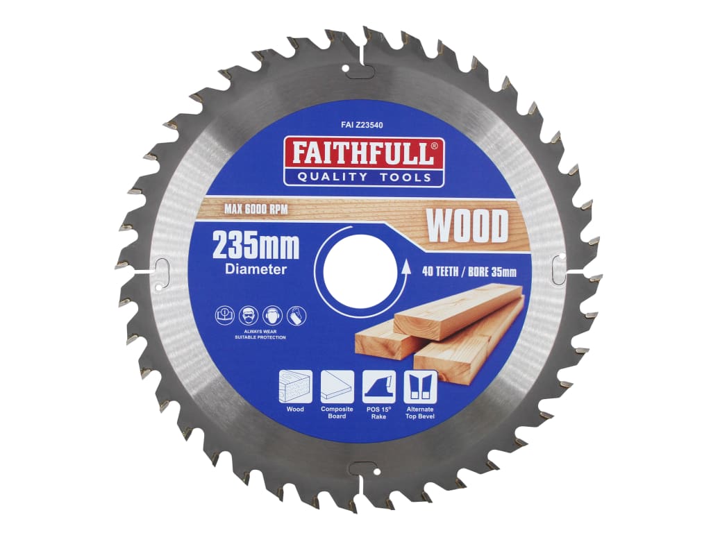 TCT Circular Saw Blade 235 x 35mm x 40T POS                                     
