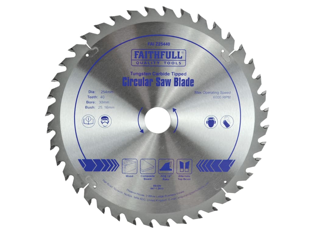 TCT Circular Saw Blade 254 x 30mm x 40T POS                                     