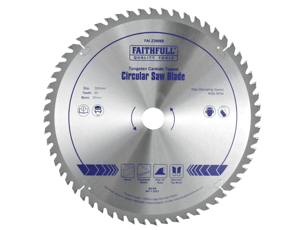 TCT Circular Saw Blade 300 x 30mm x 60T POS                                     