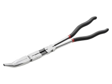 Double Jointed Extra Long Half-Round Nose Pliers 45° Angle 340mm                