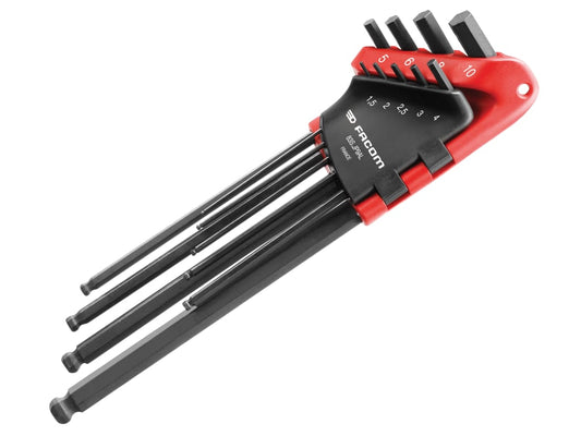 83S.JP9AL Metric Hex Key Wallet Set, 9 Piece                                    