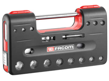 3/8in Drive 6-Point Detection Box Socket Set, 18 Piece                          