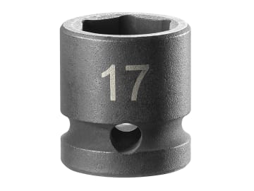 6-Point Stubby Impact Socket 1/2in Drive 17mm                                   