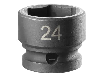 6-Point Stubby Impact Socket 1/2in Drive 24mm                                   