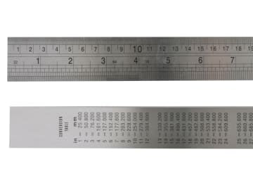 F39ME Steel Rule 1m / 39in                                                      