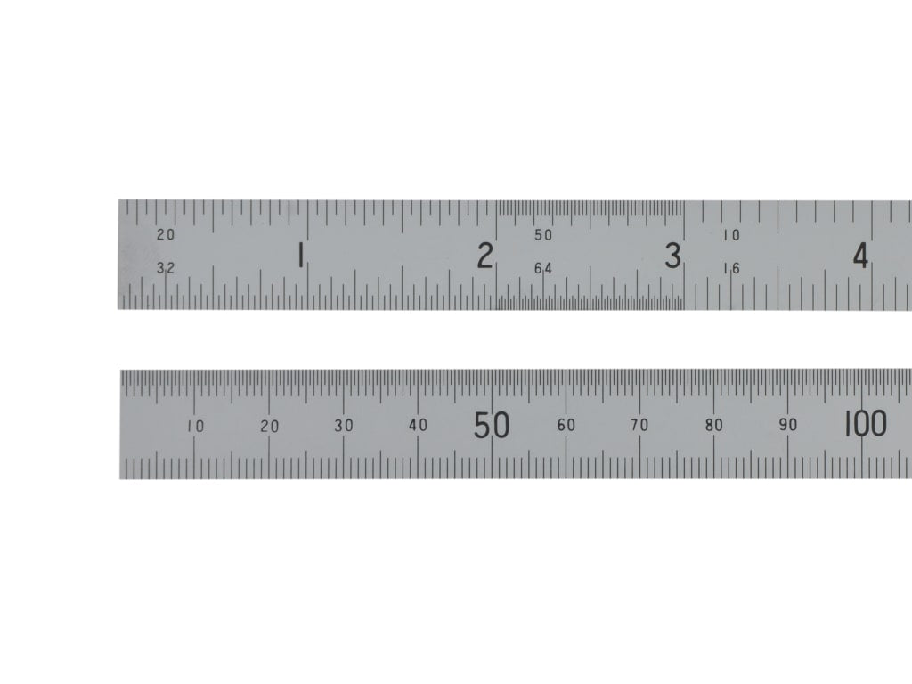 Satin Chrome Rule 150mm/6in                                                     