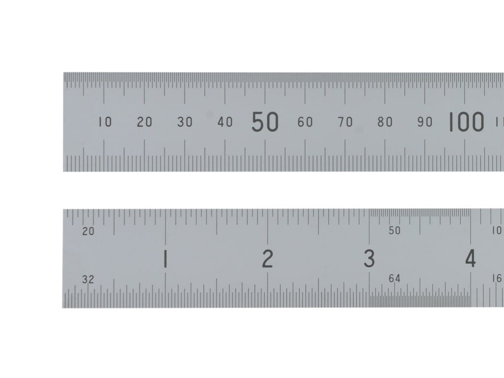 Satin Chrome Rule 300mm/12in                                                    
