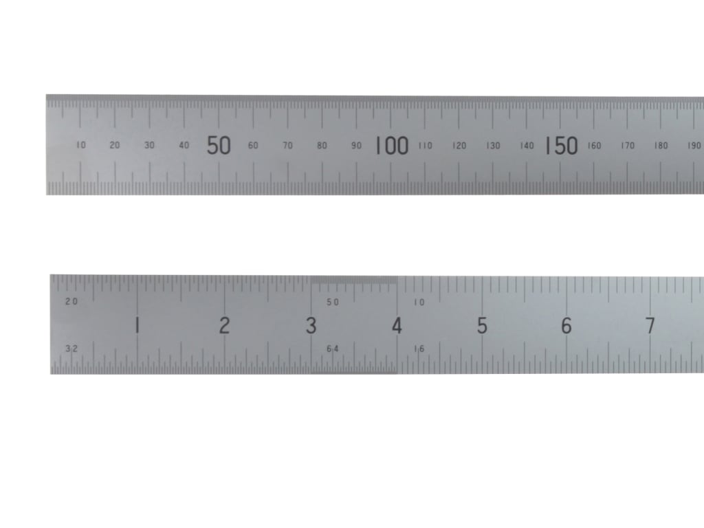 Satin Chrome Rule 600mm/24in                                                    
