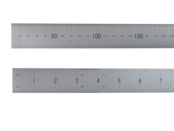 Satin Chrome Rule 600mm/24in                                                    