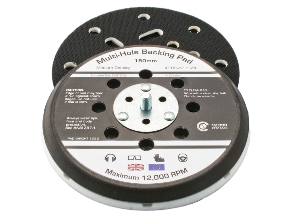 Dual Action Sander Pad 150mm GRIP® Multi 5/16 UNF +M8                           