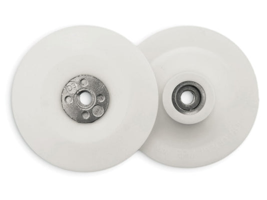 Angle Grinder Pad White 100mm (4in) 3/8 x 24 UNF                                
