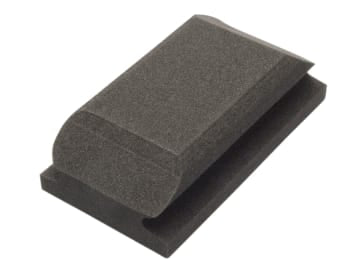 Hand Sanding Block Shaped Black 70 x 125mm                                      