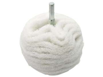 Scruff Ball 75mm / 3in White Non-Scratch                                        
