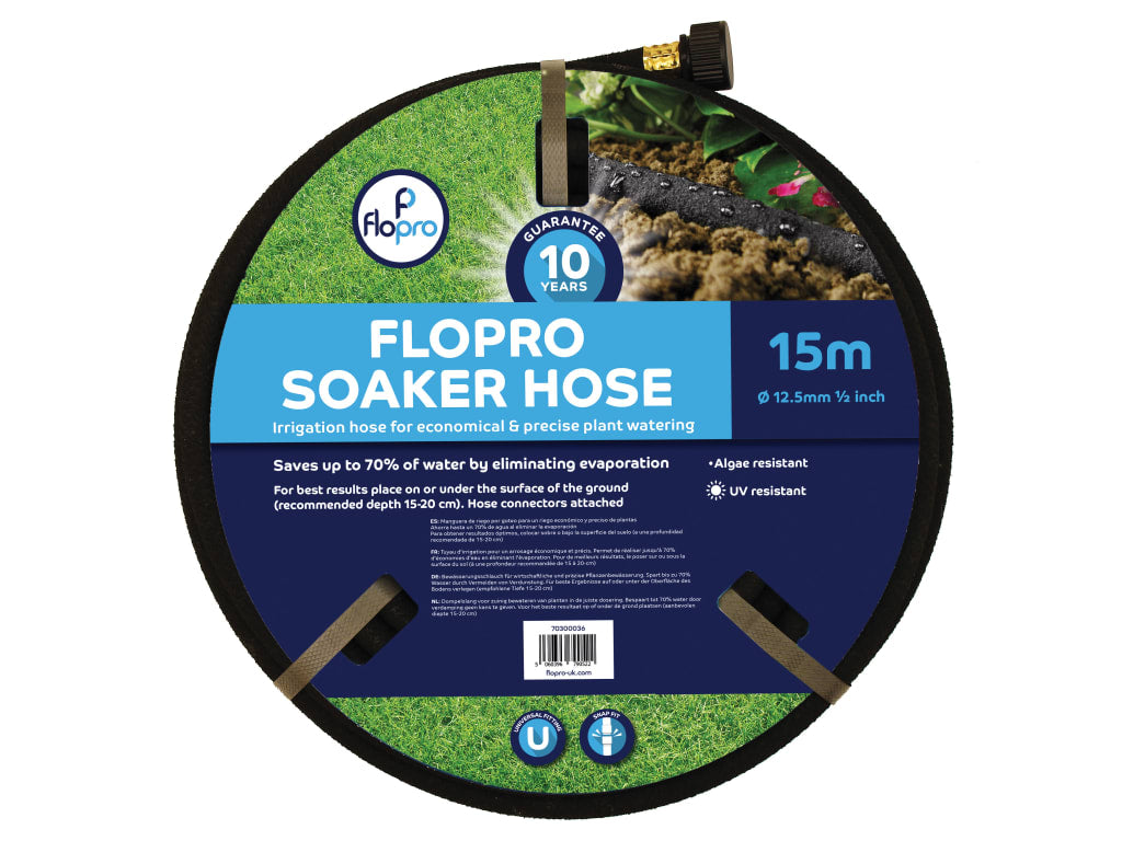 Flopro Soaker Hose 15m 12.5mm (1/2in) Diameter                                  