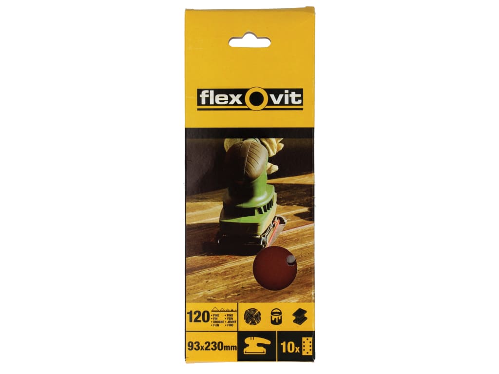 1/3 Sanding Sheets Perforated Fine 120 Grit (Pack 10)                           