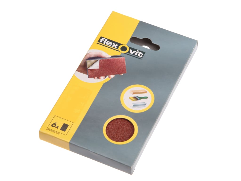 Hook & Loop Sanding Block Refill Kit Coarse 50g (6)                             