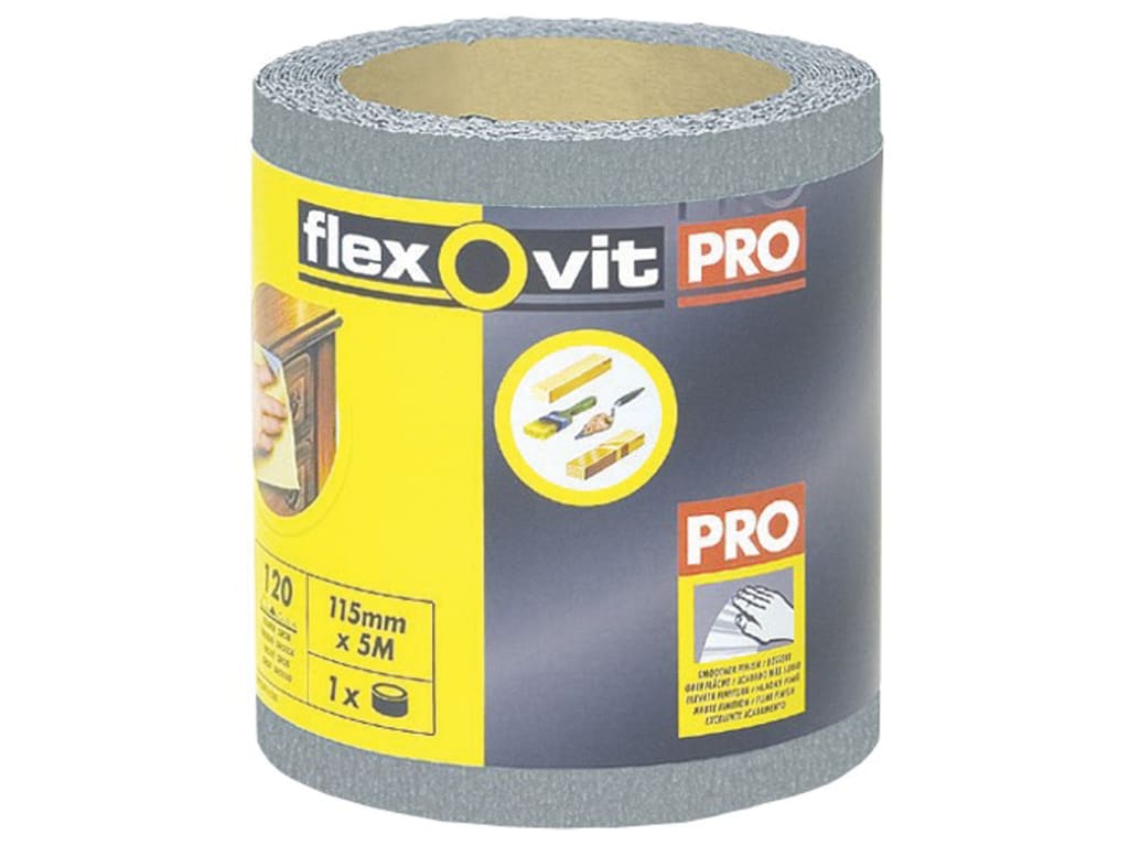 High Performance Finishing Sanding Roll 115mm x 5m 120G                         