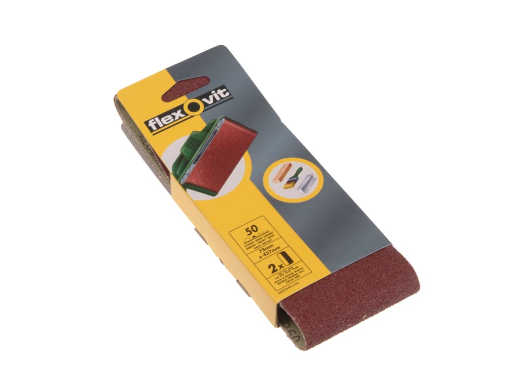 Cloth Sanding Belt 457 x 75mm Coarse 50G (Pack 2)                               