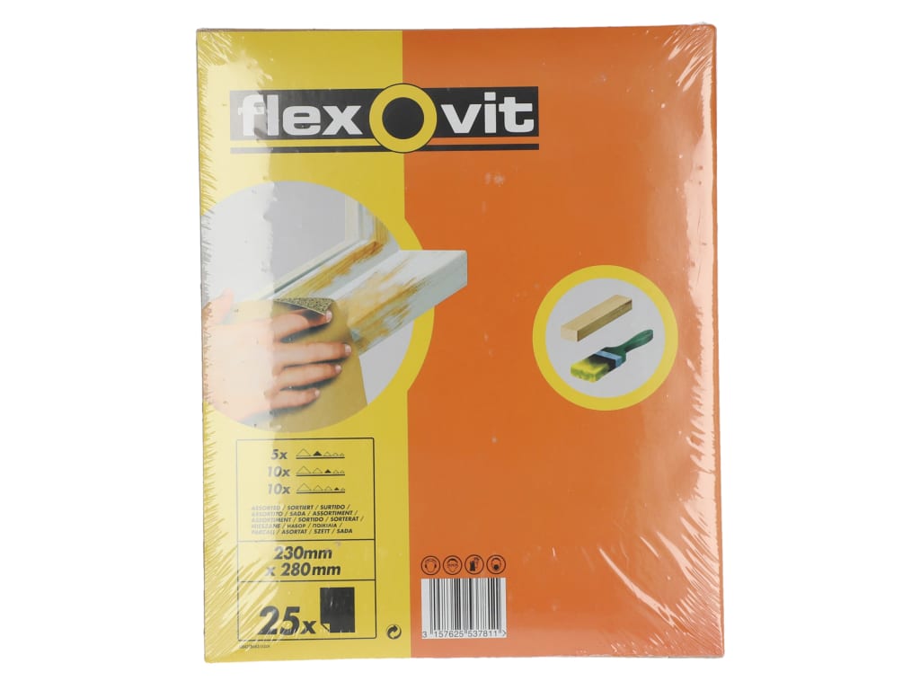 Glasspaper Sanding Sheets 230 x 280mm Assorted (25)                             