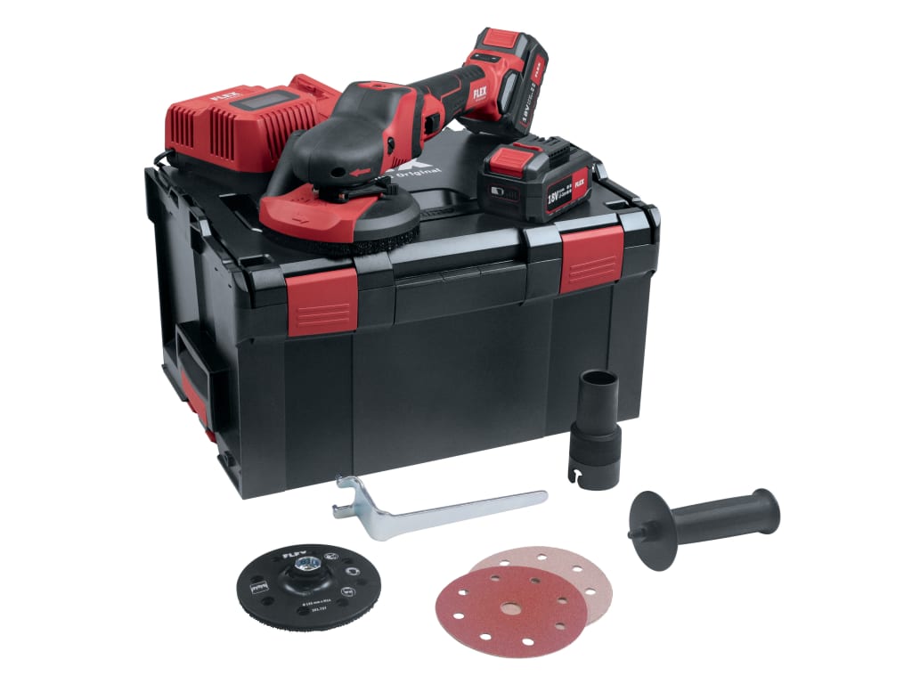 SE 125 18.0-EC/5.0 Set SUPRAFLEX Sander 18V 2 x 5.0Ah Li-ion                    