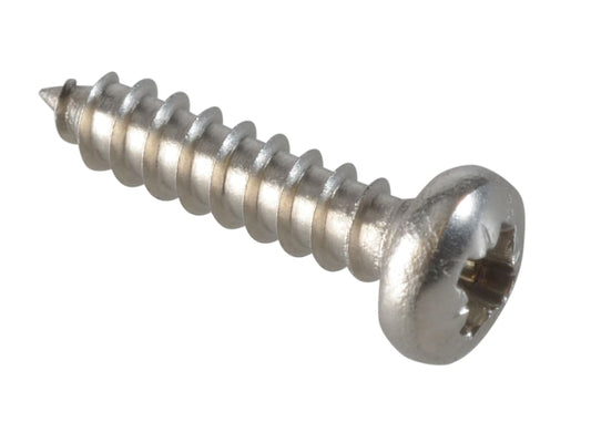 Self-Tapping Screw Pozi Compatible Pan Head SS 1/2in x 4 ForgePack 60           