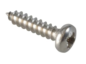 Self-Tapping Screw Pozi Compatible Pan Head SS 1/2in x 4 ForgePack 60           