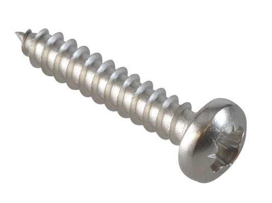 Self-Tapping Screw Pozi Compatible Pan Head SS 3/4in x 6 ForgePack 40           