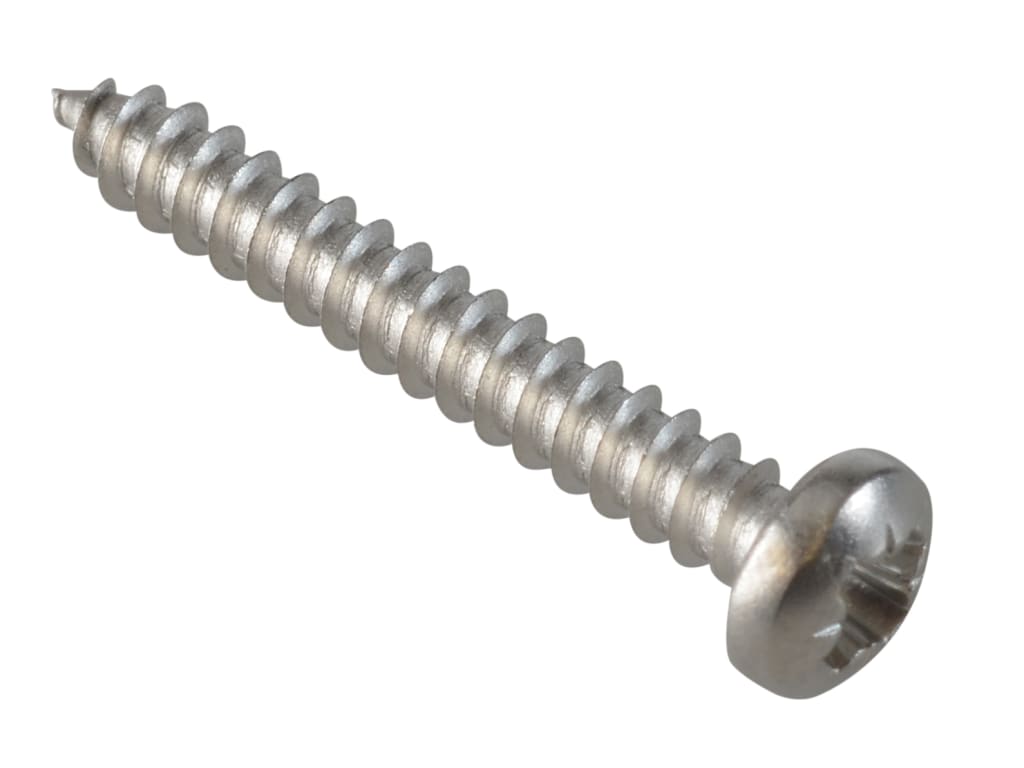 Self-Tapping Screw Pozi Compatible Pan Head SS 1in x 6 ForgePack 30             
