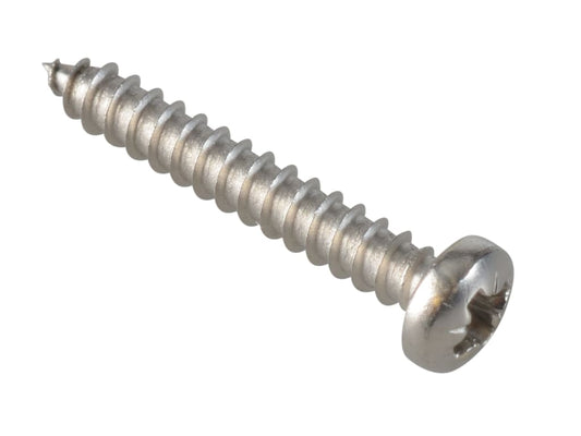 Self-Tapping Screw Pozi Compatible Pan Head SS 3/4in x 4 ForgePack 50           